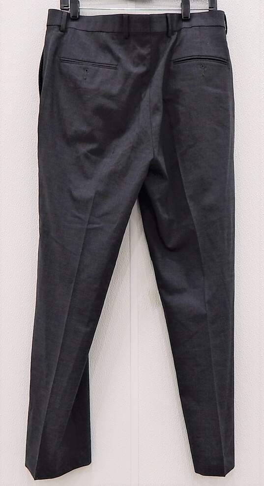 Hart Schaffner Marx Men's Dark Gray Size 34R Dress Pants image number 2