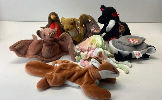 Assorted Ty Beanie Babies Bundle Lot Of 8 image number 1