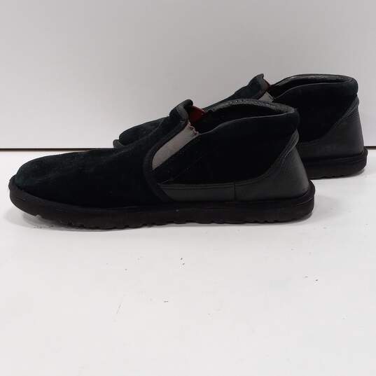 Ugg Men's  Black Suede Rakel Slip-On Loafers Size 14 image number 3