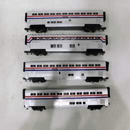 MTH O Gauge 30-6500 Amtrak Superliner 4 Car Passenger Train Set Coaches & Lounge