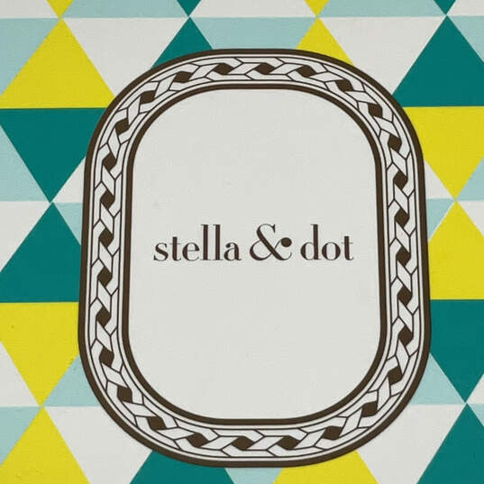 Designer Stella & Dot Color Pop Silver-Tone Classic Hoop Earrings W/ Box image number 4