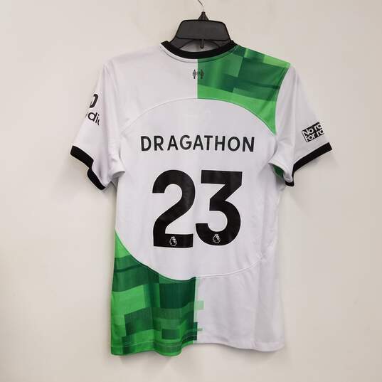 Mens White Dragathon Green #23 Football Club Liverpool Jersey Size M image number 2