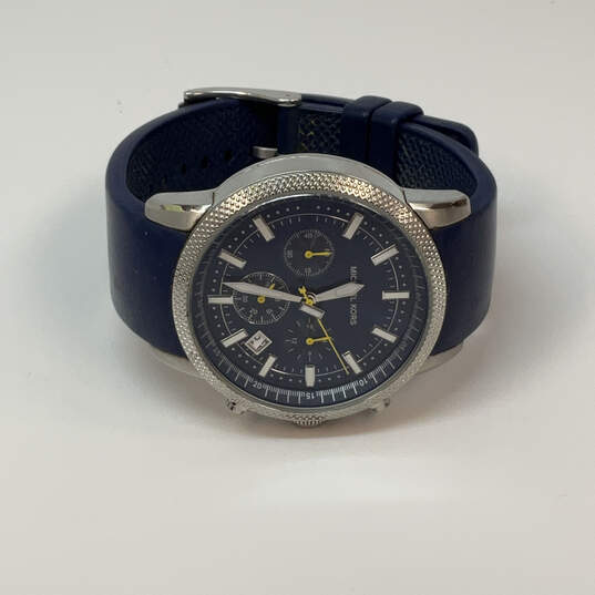 Designer Michael Kors MK-8240 Silver-Tone Stainless Steel Analog Wristwatch image number 2