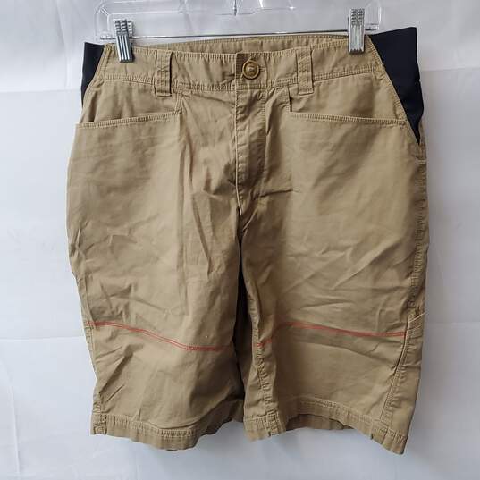 The North Face Cotton Tan Hiking Shorts Mens Size L image number 1