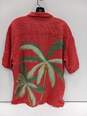 Tommy Bahama Men's Red Tropical Island Silk SS Button Up Shirt Size L image number 2