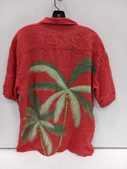 Tommy Bahama Men's Red Tropical Island Silk SS Button Up Shirt Size L alternative image