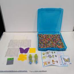 Set of Assorted Multicolor Pixel Beads Art Supplies Kit In Plastic Case