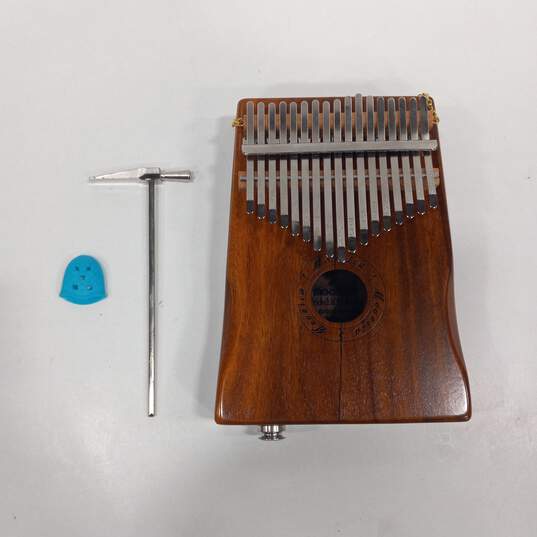 Moozica Musical Instrument Co. Acaia Koa Tonewood Kalimba-17 Keys Model: K17K-EQ In Case With Mallet image number 8