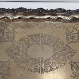 Silver Plated Large 28" Serving Tray alternative image