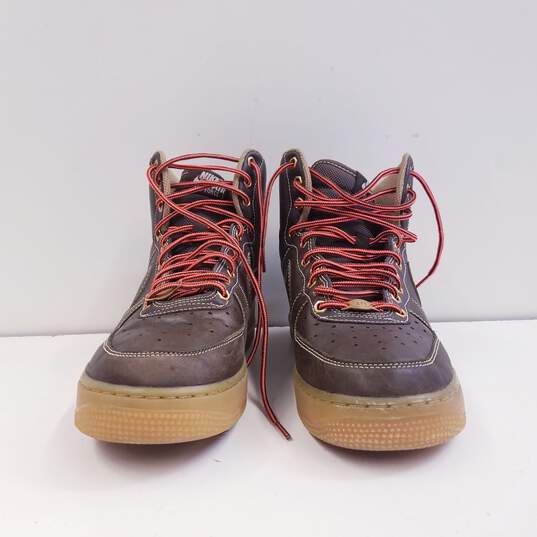 Nike Air Force 1 High (GS) Athletic Shoes Brown 653998-200 Size 7Y Women's Size 8.5 image number 4