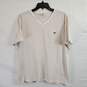 Lacoste Men White Stripe T Shirt sz 7 image number 1
