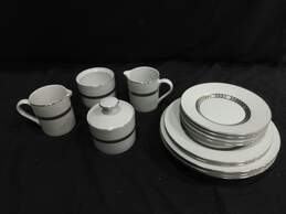 13pc. Bundle of Retroneu Imperial Platinum Porcelain Dishes