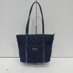Vera Bradley Women's Navy Blue Quilted Tote Bag