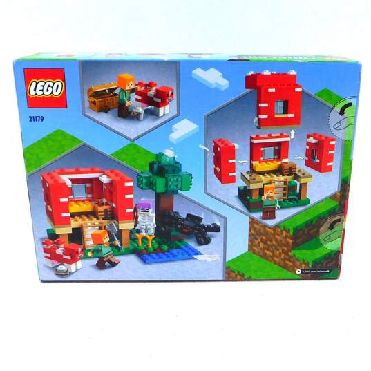 Sealed Lego Minecraft 21179 The Mushroom House Building Toy Set image number 2