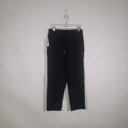NWT Drawstring Waist Zipper Pockets Straight Leg Sweatpants Size Large