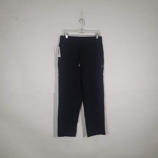 NWT Drawstring Waist Zipper Pockets Straight Leg Sweatpants Size Large image number 1