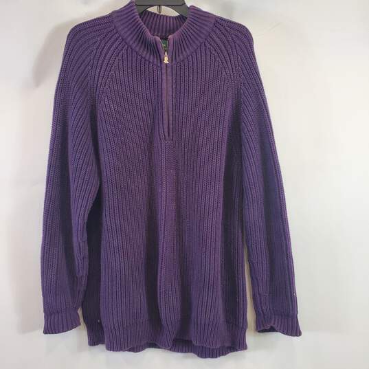 Ralph Lauren Men Purple Knit Sweater 1X image number 1