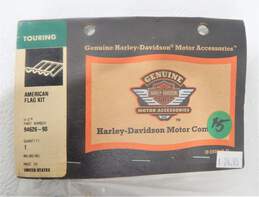 Harley Davidson American Beauty Pilsner Glass & Coaster Sets W/ Flag For Motorcycle alternative image