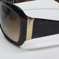 Gucci Brown Tortoiseshell Logo Embellished Sunglasses AUTHENTICATED image number 3