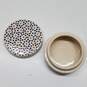 Set of Bathroom Ceramics Soap Pump and Small Lidded Container image number 2