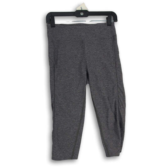 Womens Gray Elastic Waist Pull-On Wunder Under Cropped Leggings Size 6 image number 1