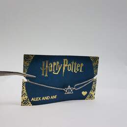 Alex & Ani Sterling Silver Harry Potter Deathly Hallows Pull Chain Bracelet 2.5g alternative image