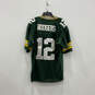 Mens Green Yellow Green Bay Packers Rodgers #12 Football NFL Jersey Size 52 image number 2