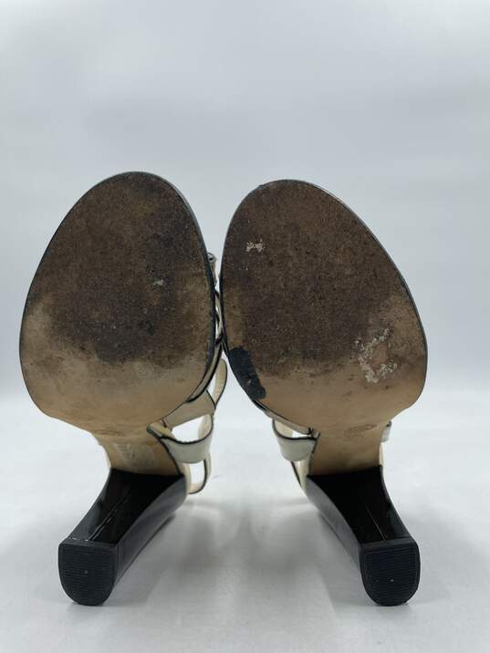 Vtg Bally Ribona Gold T Bar Sandals W 8.5 COA image number 5