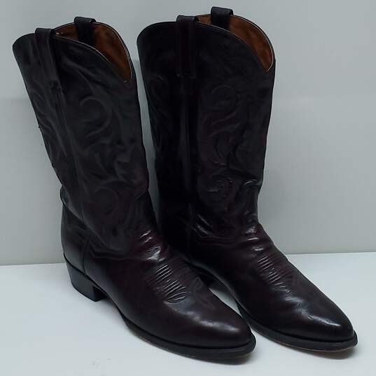 Dan Post Leather Cowboy Boots Size 10 image number 1