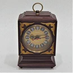 Vintage Soviet Wood Table Clock