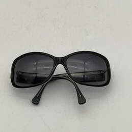 Womens S2044 Blue Lens Black Full Rim Square Shape Sunglasses With Case alternative image
