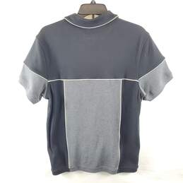 Alfani Men Black Colorblock Polo T Shirt M NWT alternative image