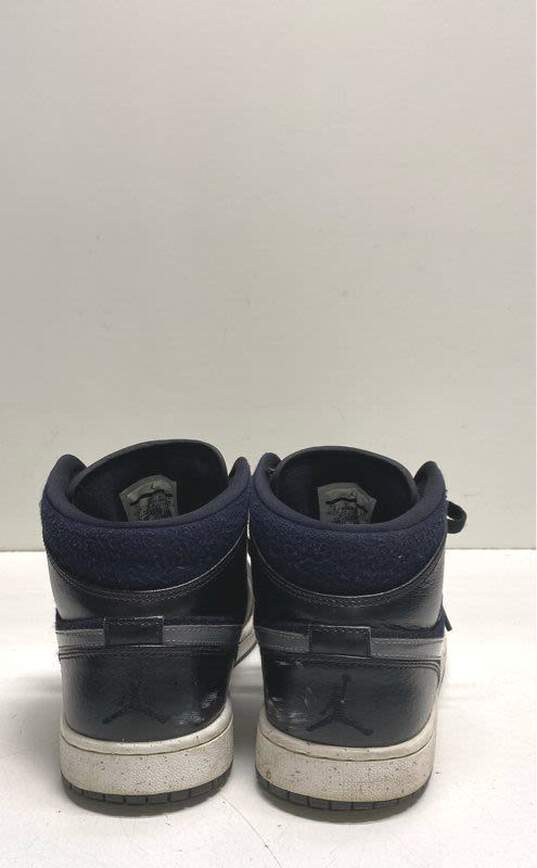 Jordan 1 Retro Mid Premium SE Winterized Black Casual Sneakers Men's Size 8 image number 4
