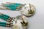 925 Southwestern Style Liquid Silver & Turquoise Jewelry image number 2