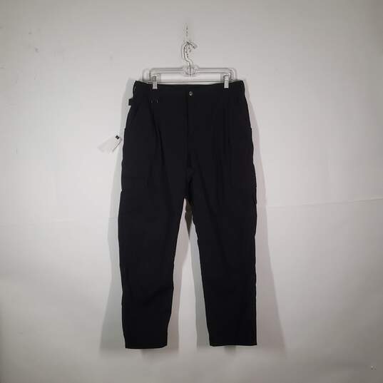 Mens Regular Fit Pockets Flat Front Straight Leg Cargo Pants Size 38X32 image number 2
