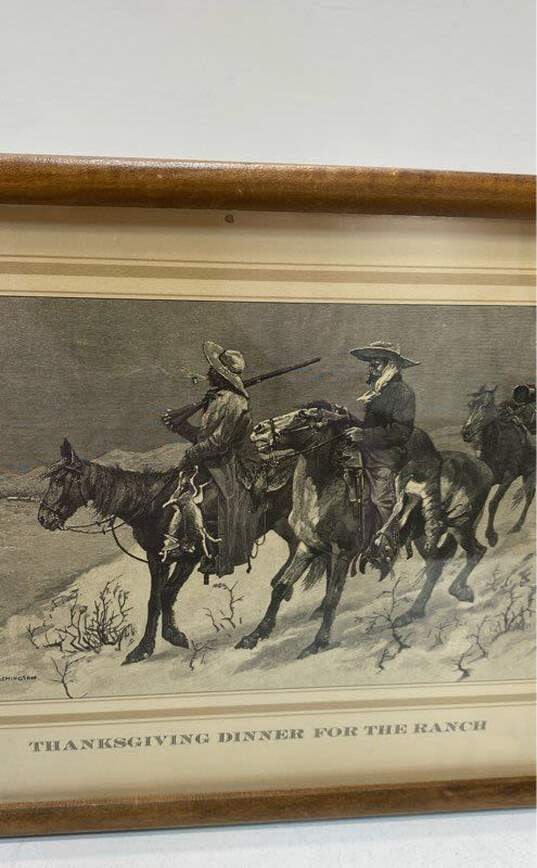 Frederick Remington North American Frontier Wall Artwork Thanksgiving Print image number 5