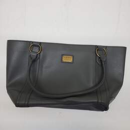 Frye and Co. Women's Slate Grey Leatherette Tote Bag