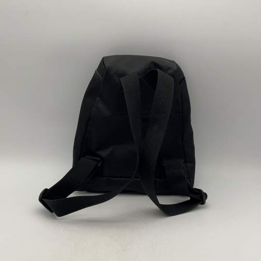 Kate Spade Womens Black Adjustable Strap Outer Pockets Zip-Lock Backpack Bag image number 2