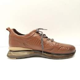 Tamer Tanca TNC Brown Leather Lace Up Sneakers Men's Size 44