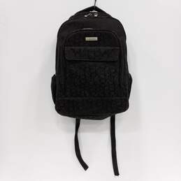 Calvin Klein Black Monogram Pattern Backpack