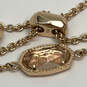 Designer Kendra Scott Gold-Tone Crystal Stone Slider Link Chain Bracelet image number 4