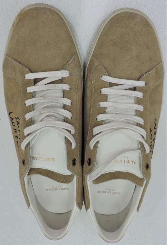 Saint Laurent Court Classic SL/06 Suede Low Sneakers Men's Size 14 W/COA image number 5