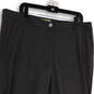 Womens Gray Flat Front Pockets Regular Fit Straight Leg Dress Pants Size 16 image number 3