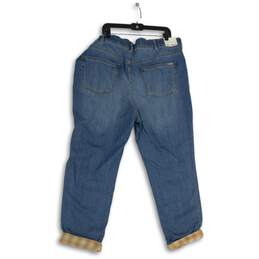 NWT Eddie Bauer Womens Blue Denim Medium Wash Boyfriend Jeans Size 20W alternative image