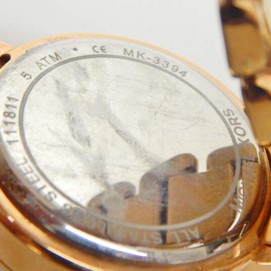 Michael Kors Gold Tone MK-3397 & MK-3394 Watches 197.2g image number 7