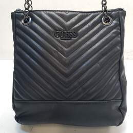 Guess Quilted Black Crossbody Bag