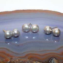 Sterling Silver Stud Earring Set