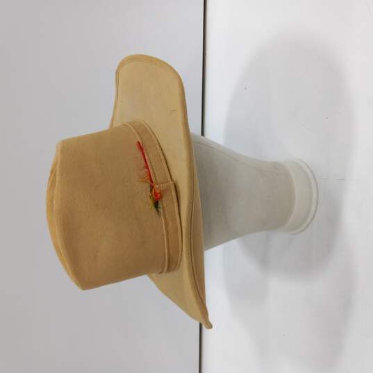 Beige US Made Western Style Hat Size Mediuim image number 1