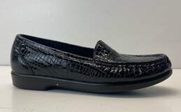 SAS Simplify Croc Embossed Loafers Black 6