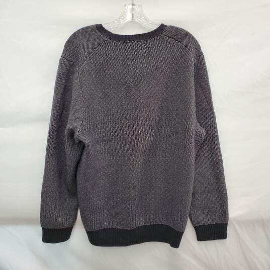 Marine Layer MN's Grey Cotton Wool Blend Crewneck Sweater Size L image number 2